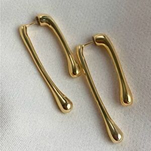 Elegant unique Gold Drop dangle Earrings